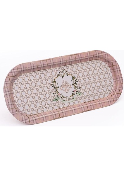 EE168-U7 Rosy Desenli Oval Tepsi 16X35 cm modelleri