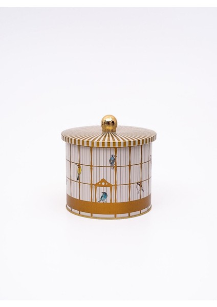 ER142-T7 Bird Cage Desenli Yuvarlak Metal Saklama Kabı 14 cm fiyatları