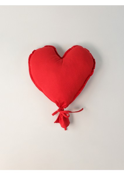 Kalpli Balon Yastık Kırmızı 43X45 cm
