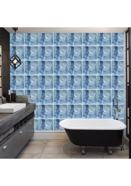 Decohandy 30X30 cm Pvc Duvar Karosu 4'lü Paket - Okyanus Mermer modelleri