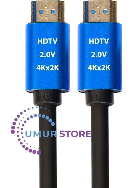 4K Ultra Hd 2.0V Alüminyum Başlık Altın Uçlu HDMI Kablo 3 mt fırsatları