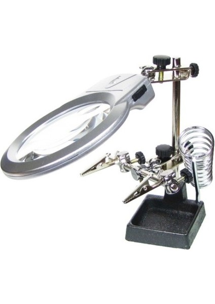 -Ayarlanabilir Başlıklı Elektronikçi Yardım Lehim Büyüteç