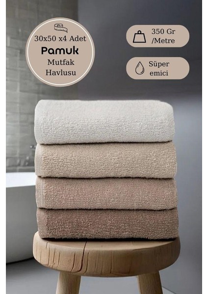 4 Lü Mutfak Havlusu Aden - 30X50