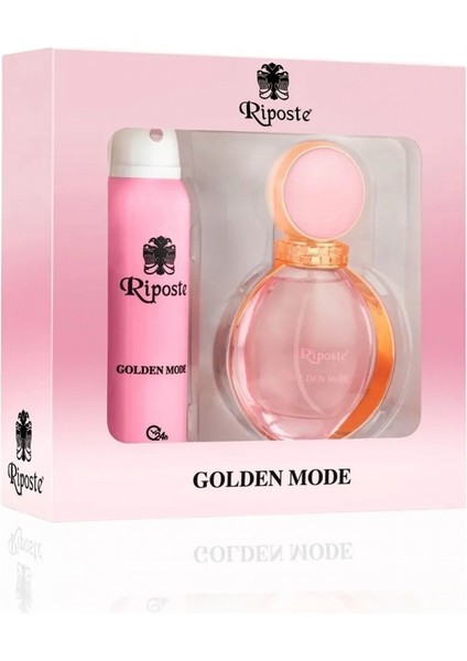 Riposte Kadın Parfüm & Deodorant Seti Golden Mode For Women 85 ml