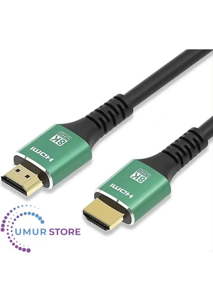 HDMI 2.1 Kablo 8K Ultra Hdtv 2 Metre, 8k 60Hz, 4K 120Hz, 7680P Hdr 2.1V 48GBS Görüntü Kablosu fiyatları