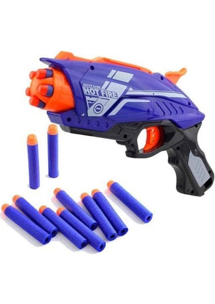 Bigstoy Nişancı 4 Sünger Dart Atan 10 Dartlı Tabanca