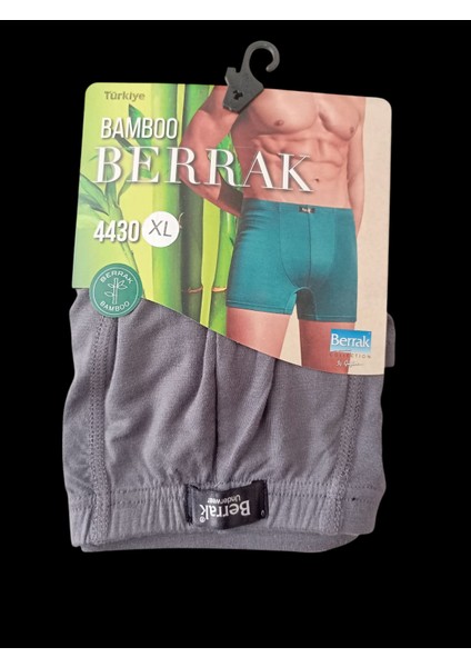 Bamboo Boxer Pamuklu Cotton Modal Elasten 3'lü Ekonomik Paket Gri Ekstra Esnek Yumuşak Slim Fit Babx1-2 fırsatları