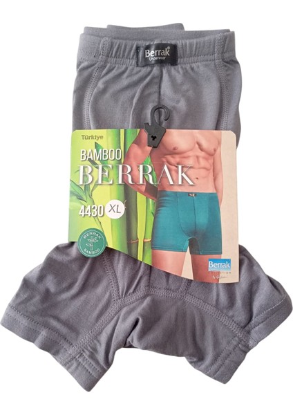 Bamboo Boxer Pamuklu Cotton Modal Elasten 3'lü Ekonomik Paket Gri Ekstra Esnek Yumuşak Slim Fit Babx1-2 indirimleri