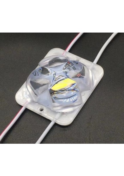 (20 Adet) PM-14713 12 Volt 2 Watt Mavi Yanıp Sönen Çakar 4333-3030 Modül Led 43x33x28mm