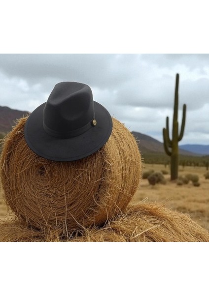 Fötr Kaşe Ayarlanabilir Ipli Sert Kovboy Şapkası indirimleri