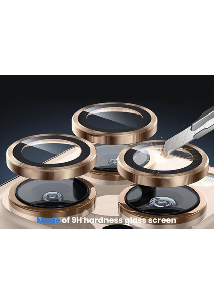 iPhone 16/ 16 Plus Uyumlu Gerçek Parlayan Taşlı Çöl Lens Koruyucu fırsatları