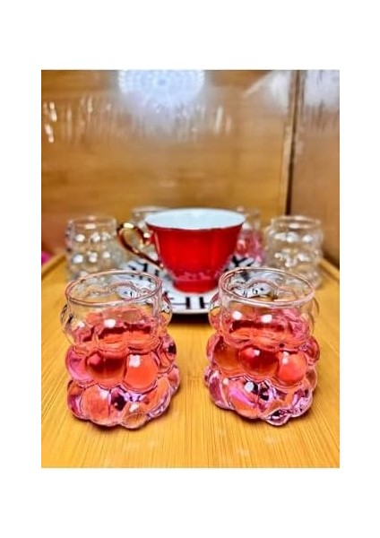 Lı Boncuk Üzüm Sunum Bardağı Espresso Bardağı Dekoratif Kahve Yanı Üzüm Bardak Shot Bardağı 6 Adet fiyatları