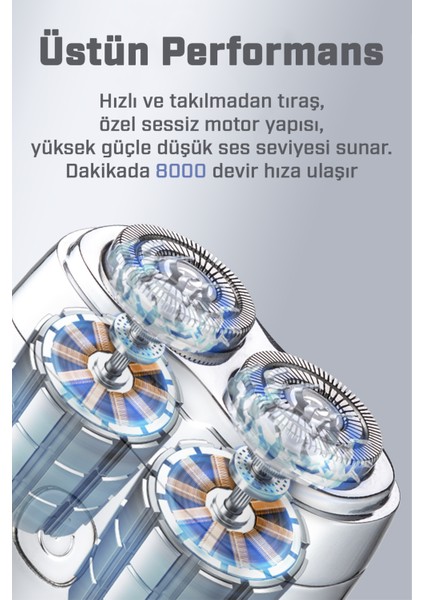 Şarj Edilebilir Tam Vücut Yıkanabilir Çift Kafalı Mini Taşınabilir Elektrikli Tıraş Makinesi