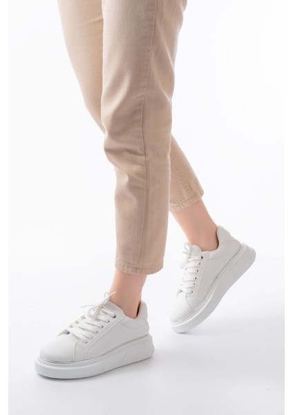 Kadın Sneaker Günlük Vegan Beyaz Ayakkabı