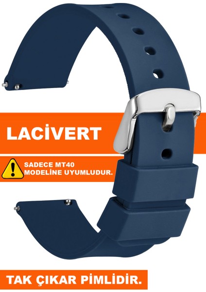Tcl Movetime MT40-MT40X Family Saat Uyumlu Silikon Saat Kordonu Kayışı 2'li Set fiyatları