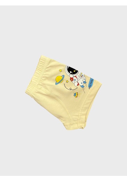 Erkek Çocuk Pamuklu Astronot Uzay Desenli Atlet Boxer Takımı modelleri