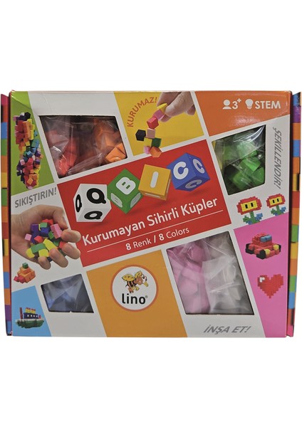 Qbic Kurumayan Sihirli Küpler - 8 Renk