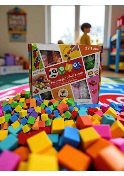 Qbic Kurumayan Sihirli Küpler - 8 Renk fiyatları