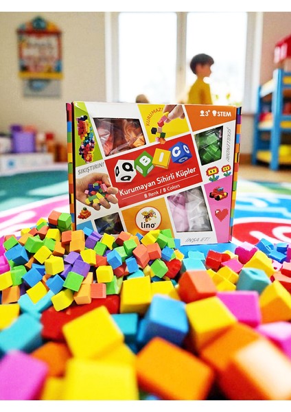 Qbic Kurumayan Sihirli Küpler - 8 Renk fırsatları