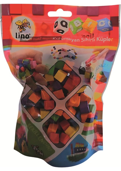 Qbic Kurumayan Sihirli Küpler Kilitli Paket 20 gr - 6 Renk