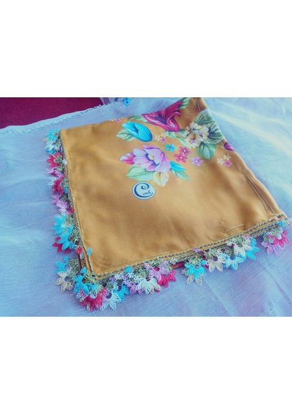 ve Reyhan El Emeği Iğne Oyası Yazma , Fular ,yemeni, Mevlüt Örtüsü ,hediyelik 4 Kenarı Oyalı