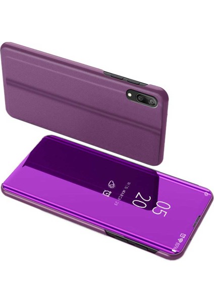 Huawei Y7 Prime 2019 Uyumlu Aynalı Kapaklı Lüx Kılıf