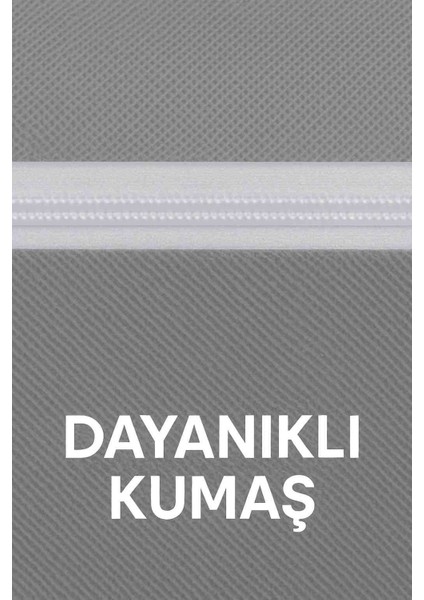 Hurç 6’lı Set 65X40X32 cm Gri – Yastık & Kıyafet Saklama, Çift Fermuarlı indirimleri