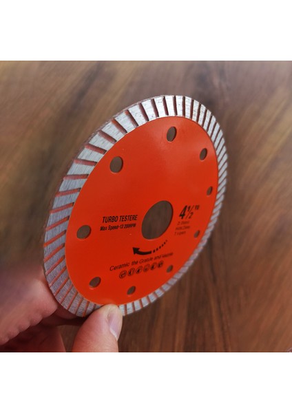 Turbo Elmas Testere Turbo Kesim Kesici Çapaksız Hassas Seramik Mermer Granit Diski 115 mm 4.5 Inç modelleri