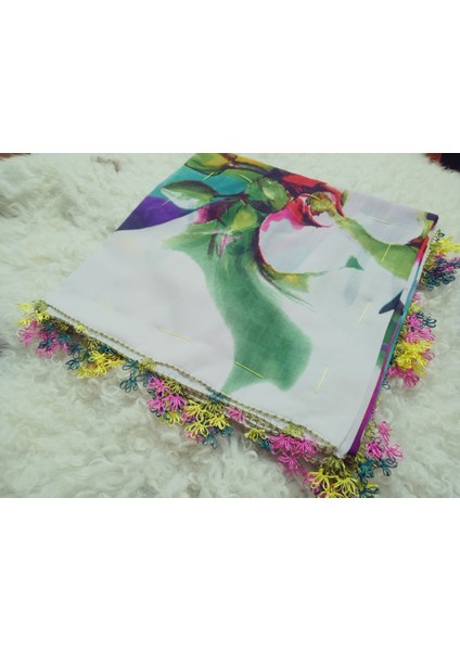 ve Reyhan El Emeği Iğne Oyası Yazma , Fular ,yemeni, Mevlüt Örtüsü ,hediyelik 4 Kenarı Oyalı fırsatları