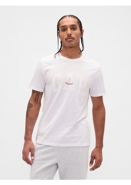 Erkek Beyaz Everyday Soft Gap Logo T-Shirt