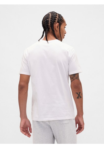 Erkek Beyaz Everyday Soft Gap Logo T-Shirt fırsatları