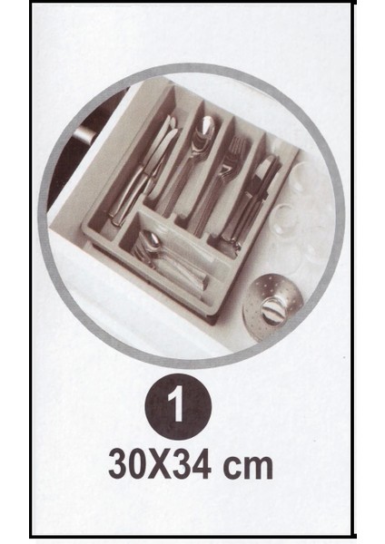 Kayar Kaşıklık Organizeri - 3 Aşamalı Sürgülü - Sağ Sol Açılır indirimleri