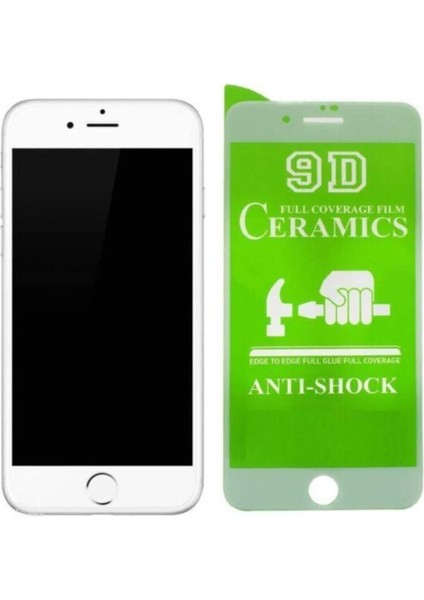 Iphone 7 Plus/8 Plus Ultra Esnek Seramik Nano 9d Full Premium Tam Kaplayan Beyaz Ekran Koruyucu Film