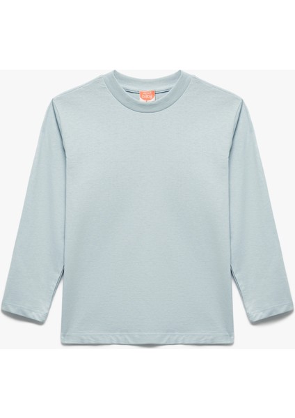 Uzun Kollu Bisiklet Yaka Pamuklu 5'li Tişört Seti