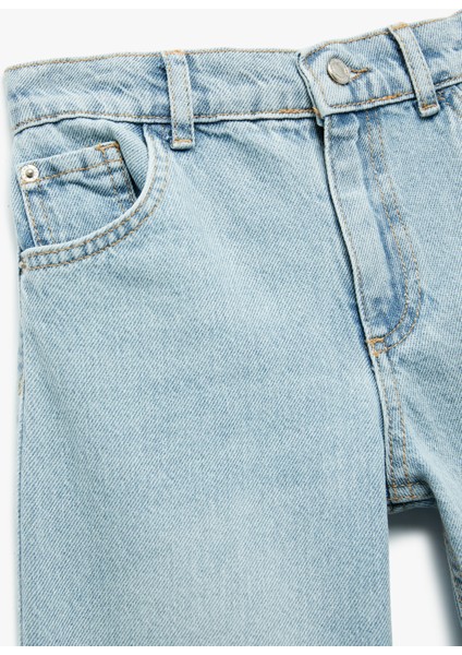 Rahat Kesim Pamuklu Denim Pantolon modelleri