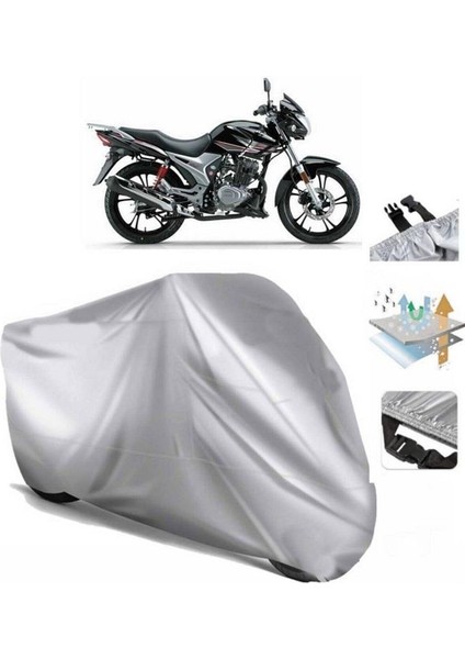 | Haojue Hj 150-9 Arka Çanta (Bağlantı Tokalı) Uyumlu Solarblock Prime Uyumlu Motosiklet Brandası | Su Geçirmez, %99 UV, Yansıtıcı Gümüş Üst fiyatları