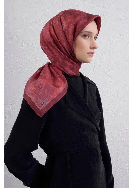 Soyut Desenli Saf Ipek Twill Eşarp 9433D 05 fiyatları