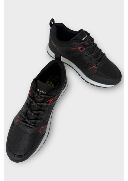 Erkek 4 Mevsim Rahat Comfort Spor Ayakkkabı Siyah - Beyaz modelleri