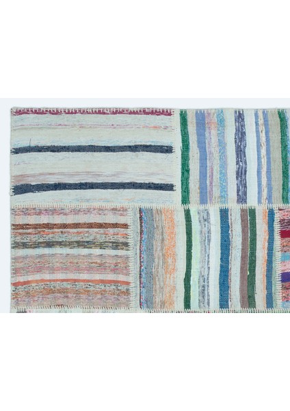 Iskece Yeşil Eskitme Yün Modern Desenli Yün Hav Toz Vermez Leke Tutmayan Salon Yolluk Mutfak El Dokuma Halı indirimleri