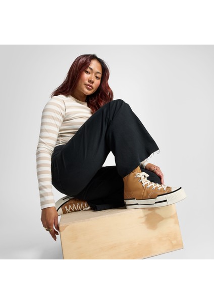 Chuck 70 Plus Unisex Kahverengi Platform Sneaker indirimleri