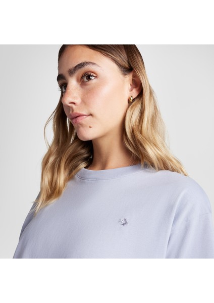 Sporty Boxy Kadın Mor T-Shirt fırsatları