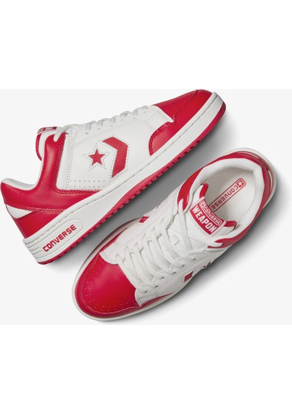 Weapon Unisex Kırmızı Deri Sneaker indirimleri