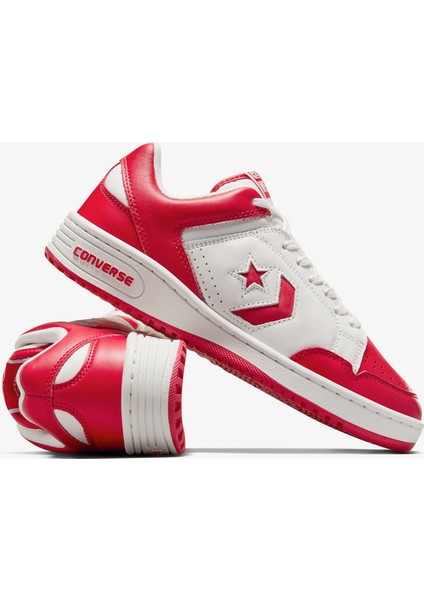 Weapon Unisex Kırmızı Deri Sneaker