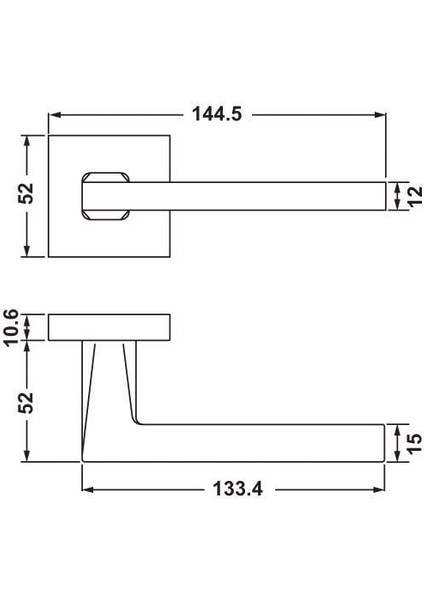Kapı Kolu Seti Flood Wc Mat Siyah fiyatları