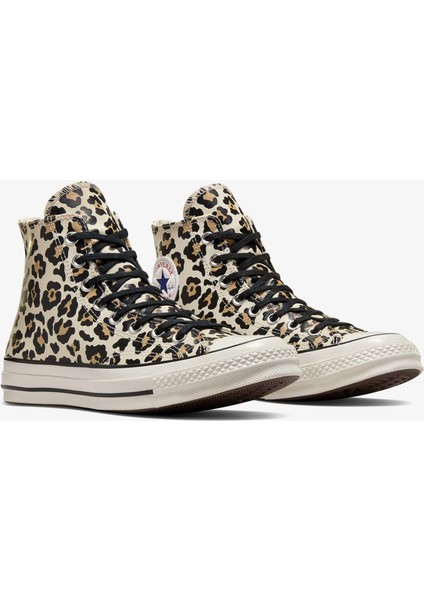 Chuck 70 Leopard Print Unisex Krem Sneaker fiyatları
