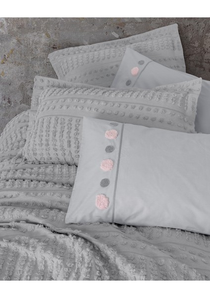 Limi Çift Kişilik Yatak Örtülü Nevresim Takımı Siva Gri fiyatları