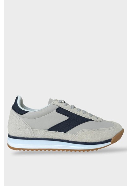 Erkek Günlük Hafif Rahat Taban Sneaker Ayakkabı Gri - Lacivert