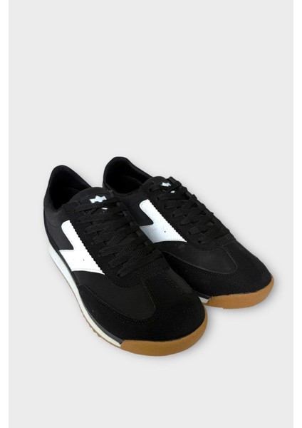 Erkek Günlük Hafif Rahat Taban Sneaker Ayakkabı Siyah - Beyaz