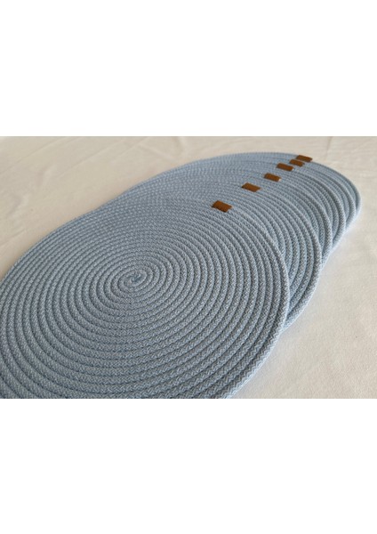 Yuvarlak Supla Açık Mavi 33CM 6lı
