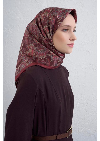 Etnik Desen Saf Ipek Twill Eşarp 9416D 84 fiyatları